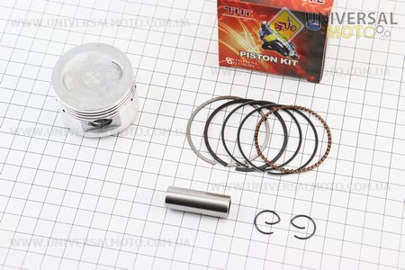 Поршневий комплект (поршень, кільця, палець) 80см.куб. 47мм +0,75 (палець 13мм). TNT (Запчастини до 4Т скутера / UM3091-V21)