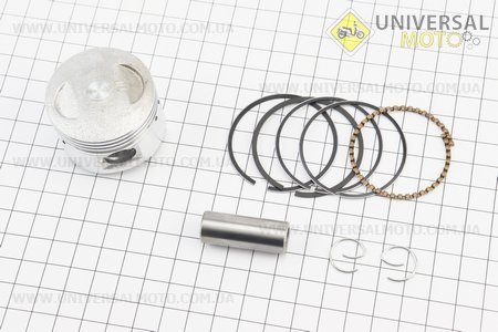 Поршневий комплект (поршень, кільця, палець) 60см.куб. 44мм STD (палець 13мм). Китай (Запчастини до 4Т скутера / UM3091-V27)