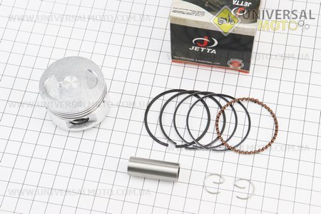 Поршень, кольца, палец комплект 60cc 44мм + 1,00 (палец 13мм). JETAR (Скутер 50-100см3 / UM3091-V34)
