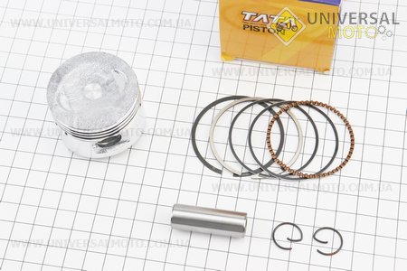 Поршневий комплект (поршень, кільця, палець) 80см.куб. 47мм +0,25 (палець 13мм). TATA (Запчастини до 4Т скутера / UM3091-V40)