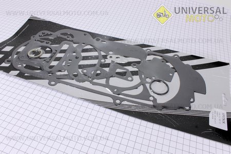 Прокладки двигателя комплект 47мм-80cc (короткий вариатор). Китай (Скутер 50-100см3 / UM3091-V53)