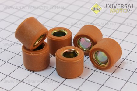 Ролики вариатора 6 штук , Honda/GY6 16*13 - 6,5г. Китай (Скутер 50-100см3 / UM3091-V90)