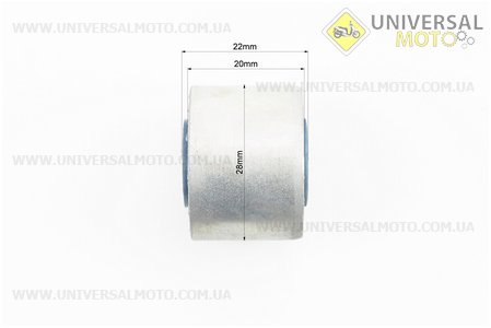 Сайлентблок двигуна 28мм (28*10*22/20) ПОЛІУРЕТАНОВИЙ. UA (Запчастини до 4Т скутера / UM3092-V10)
