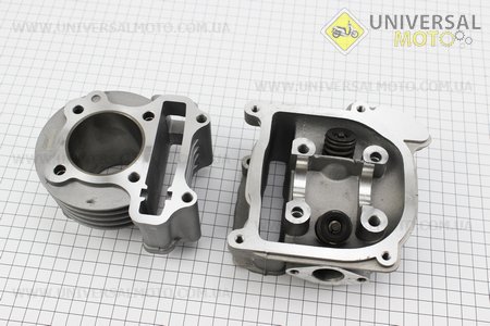 Цилиндро поршневой комплект (цпг) 100cc-50мм + ГОЛОВКА(с клапанами) (палец 13мм). TMMP (Скутер 50-100см3 / UM3092-V41)