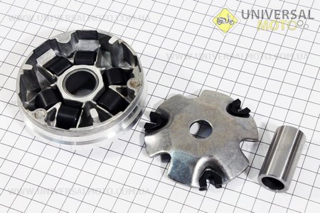 Варіатор передній + втулка комплект. Китай (Запчастини до 4Т скутера / UM3092-V55)