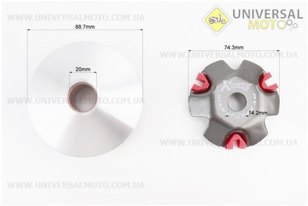 Варіатор передній комплект, ТЮНІНГ. KOSO (Запчастини до 4Т скутера / UM3092-V74)