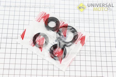 Сальник двигателя комплект 4 штуки (17*30*6, 19.8*30*5, 20*32*7, 27*42*7). HONDA (Скутер 50-100см3 / UM3092-V96)