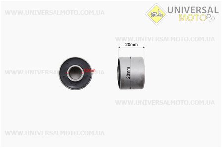 Сайлентблок двигуна 28мм (28*10*22/20) комплект 2шт. KYMCO (Запчастини до 4Т скутера / UM3093-V13)