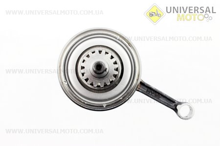 Колінвал у зборі (16зуб. на шестерні). GXmotor (Запчастини до 4Т скутера / UM3093-V23)
