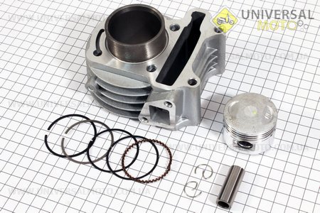 Цилиндр, поршень, кольца, палец к-кт в сборе 44мм-60cc