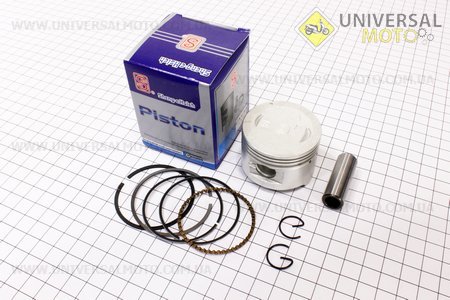 Поршень, кольца, палец комплект 80cc 47мм STD синяя коробка (палец 13мм). SEE (Скутер 50-100см3 / UM3093-V80)