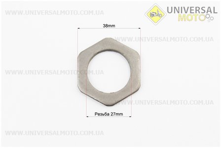 Гайка кріплення зчеплення, (ремонтна див. фото). Китай (Запчастини до 4Т скутера / UM3093-V91)