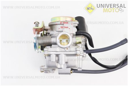 Карбюратор у зборі (металева кришка). HAORUN (Запчастини до 4Т скутера / UM3093-V95)