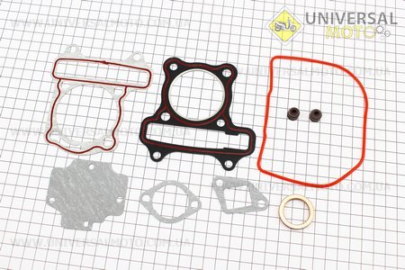 Прокладки поршневой комплект 47мм-80cc "красная нить". DDL (Скутер 50-100см3 / UM3094-V03)