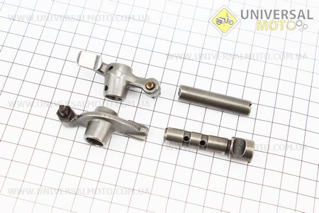 Коромисло (рокер) клапана, вал комплект 4шт. Viper (Запчастини до 4Т скутера / UM3094-V05)