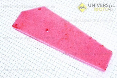 Фильтр-элемент воздушный поролон с пропиткой 50-80см3, красный. Китай (Скутер 50-100см3 / UM3094-V11)