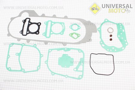 Прокладки двигуна 80см.куб.-47мм, комплект 13 деталей, найдовший варіатор (метал). TMMP (Запчастини до 4Т скутера / UM3094-V37)