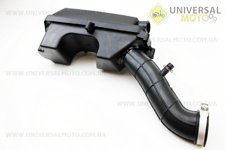 Фильтр воздушный в сборе 10" "короткая нога" с ДЛИННЫМ патрубком. Китай (Скутер 50-100см3 / UM3094-V59)