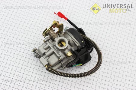 Карбюратор в сборе (пластик. крышка) "CVK" 80cc