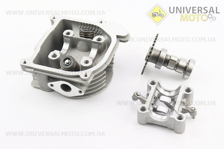 Головка циліндра+клапани+пастель+розподільний вал у зборі 47мм-80см.куб.. ZHENGHE (Запчастини до 4Т скутера / UM3095-V34)