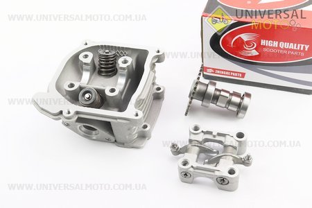 Головка циліндра+клапани+пастель+розподільний вал у зборі 47мм-80см.куб.. ZHENGHE (Запчастини до 4Т скутера / UM3095-V34)