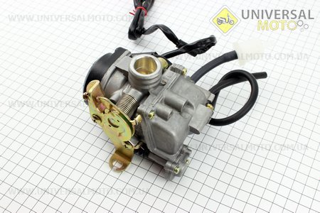Карбюратор в сборе (пласт. крышка) 80см3 . ZHENGHE (Скутер 50-100см3 / UM3095-V35)
