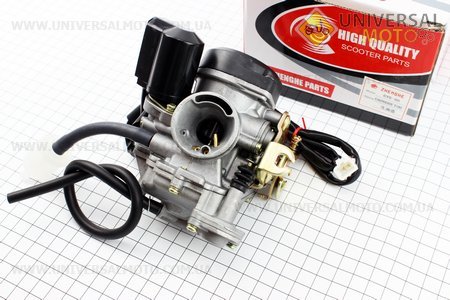 Карбюратор в сборе (пласт. крышка) 80см3 . ZHENGHE (Скутер 50-100см3 / UM3095-V35)