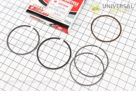 Кольца поршневые 80см3 47мм STD. ZHENGHE (Скутер 50-100см3 / UM3095-V40)