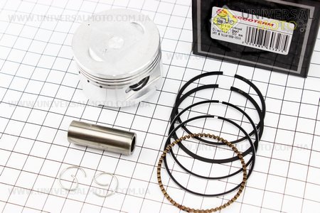 Поршень, кольца, палец комплект 100cc 50мм STD (палец 13мм). Scooter-M (Скутер 50-100см3 / UM3095-V59)