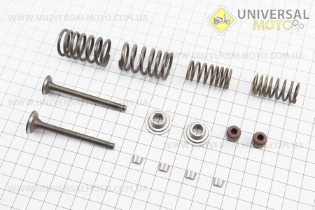 Клапан впускний, випускний ПОВНИЙ комплект 64мм. Китай (Запчастини до 4Т скутера / UM3095-V70)