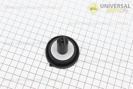 Мембрана круглая 16мм (пластик, внизу с выемкой). Китай (Скутер 50-100см3 / UM3095-V88)