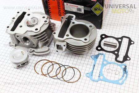 Цилиндр к-кт (цпг) 100cc-51,5мм + головка с клапанами, CMR (Тайвань)