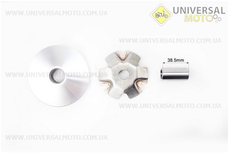 Варіатор передній+втулка+крильчатка комплект. TMMP (Запчастини до 4Т скутера / UM3096-V13)