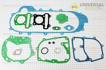 Прокладки двигателя комплект 39мм-50cc (самый длинный вариатор). Scooter-M (Скутер 50-100см3 / UM3096-V21)