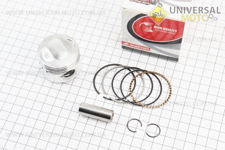 Поршень, кольца, палец комплект 60cc 44мм STD (палец 13мм). ZHENGHE (Скутер 50-100см3 / UM3096-V27)