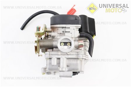 Карбюратор в сборе (пласт. крышка). B-cycle (Скутер 50-100см3 / UM3096-V40)