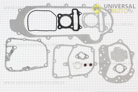 Прокладки двигателя комплект 47мм-80cc (длинный вариатор). BAJAJ (Скутер 50-100см3 / UM3096-V71)