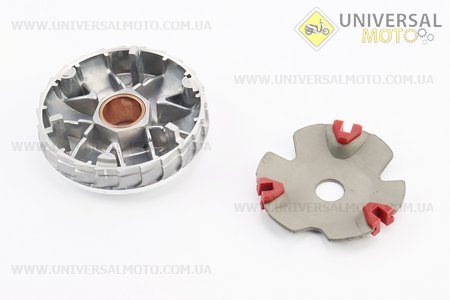 Варіатор передній комплект + пружина торкдрайвера, ТЮНІНГ набір. DLH (Запчастини до 4Т скутера / UM3096-V79)