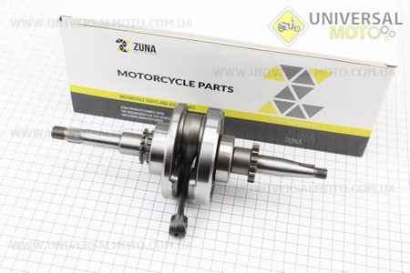 Коленвал в сборе (16зуб. на шестерне) "ZUMBA" "HORZA". ZUNA (Скутер 50-100см3 / UM3096-V97)