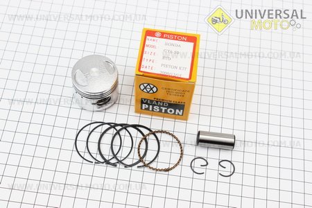 Поршневий комплект (поршень, кільця, палець) 50см.куб. 39мм STD (палець 13мм). VLAND (Запчастини до 4Т скутера / UM3097-V13)