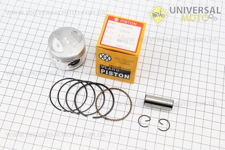 Поршень, кольца, палец комплект 60cc 44мм + 0,25 (палец 13мм). VLAND (Скутер 50-100см3 / UM3097-V19)