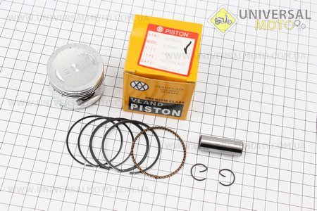 Поршневий комплект (поршень, кільця, палець) 80см.куб. 47мм +0,25 (палець 13мм). VLAND (Запчастини до 4Т скутера / UM3097-V24)
