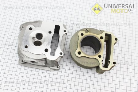 Цилиндр к-кт (цпг) 100cc-50мм +ГОЛОВКА(с клапанами+пастель+распредвал) (палец 13мм)