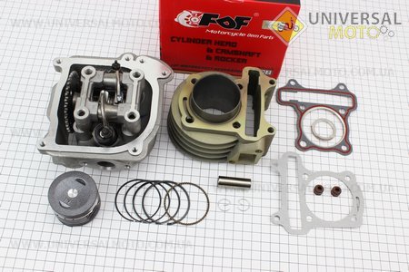 Цилиндр к-кт (цпг) 100cc-50мм +ГОЛОВКА(с клапанами+пастель+распредвал) (палец 13мм)