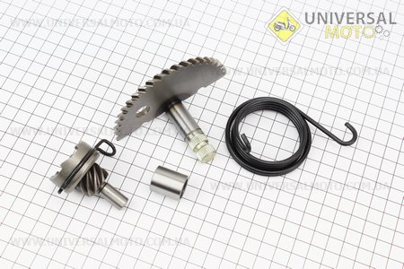 Півмісяць кікстартера 56мм з втулкою + пружина + храповик. JWBP (Запчастини до 4Т скутера / UM3097-V72)