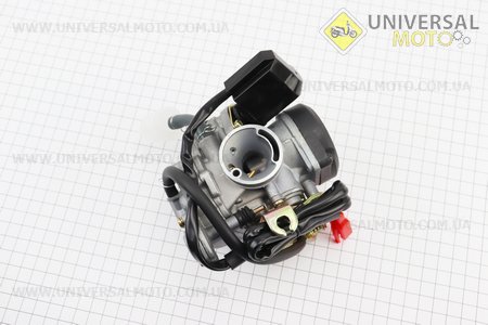 Карбюратор у зборі (пласт. кришка) 80см.куб.. JWBP (Запчастини до 4Т скутера / UM3098-V16)