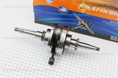 Колінвал у зборі (16зуб. на шестерні). JWBP (Запчастини до 4Т скутера / UM3098-V17)