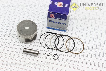 Поршень, кольца, палец, комплект 110см3 51мм + 0,50 синяя коробка (палец 13мм). SEE (Скутер 50-100см3 / UM3098-V24)