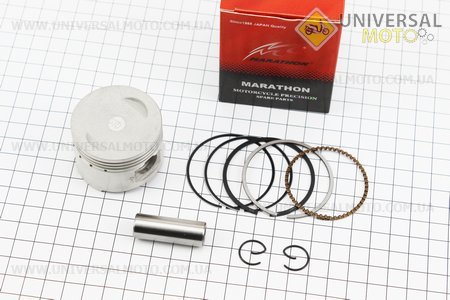 Поршневий комплект (поршень, кільця, палець) 80см.куб. 47мм STD (палець 13мм). MARATHON (Запчастини до 4Т скутера / UM3098-V27)