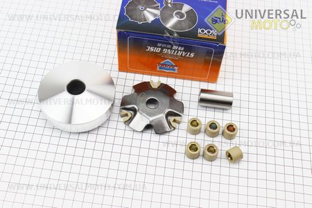 Варіатор передній + втулка комплект. JWBP (Запчастини до 4Т скутера / UM3098-V45)